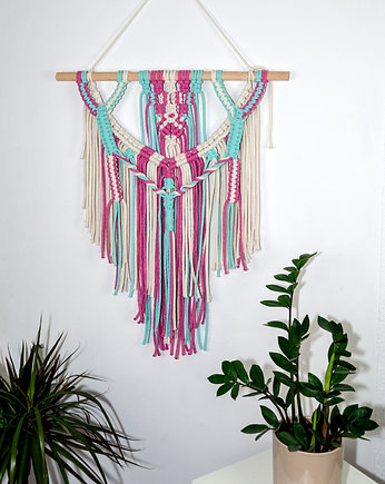 Makrama dekoracja ścienna w stylu boho MS0103, Barwny Zakątek
