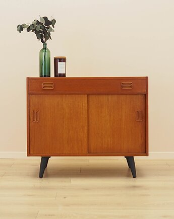 Szafka tekowa, duński design, lata 70, produkcja: Niels C. K. Anersen, Przetwory design