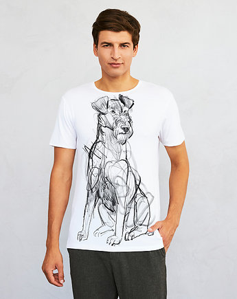 Irish Terrier Dog Men's T-shirt white, SELVA