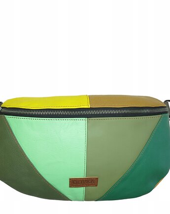 Nerka damska skórzana pojemna na ramię szeroki pasek regulowany OLIVKA, Olivka Warsaw