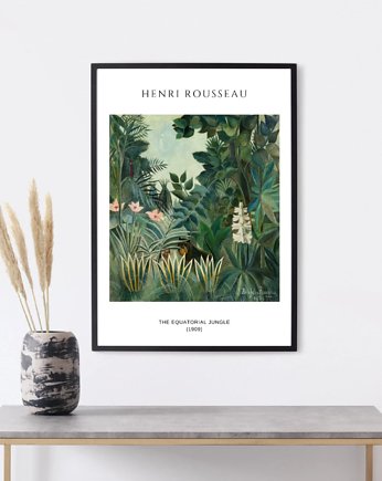 PLAKAT Henri ROUSSEAU, dżungla równikowa, black dot studio