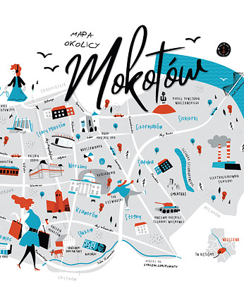 Mokotów plakat 70x50 cm, Cyrografik