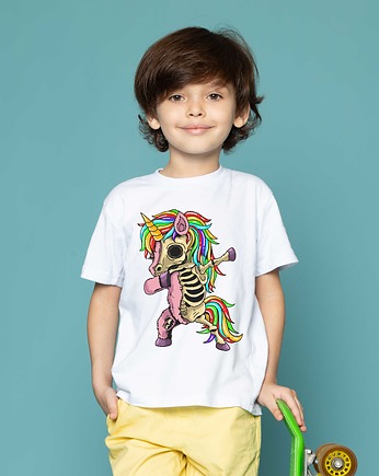 Koszulka dziecięca z nadrukiem Unicorn skeleton, ART ORGANIC