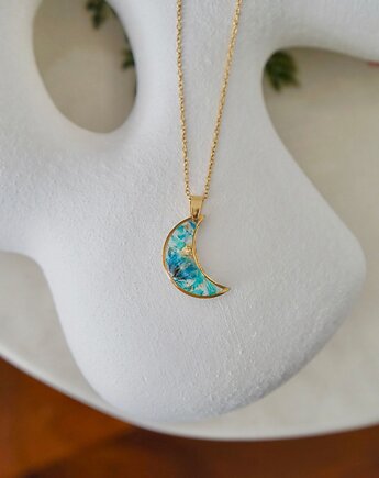 Naszyjnik z turkusową gipsówką, ANKO rekodzielo