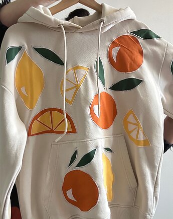 Bluza dresowa z aplikacjami Cytrusy, Dom Artystyczny