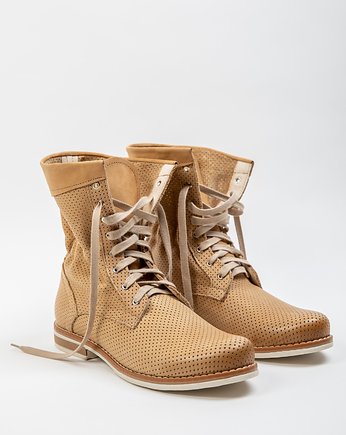 RĘCZNIE ROBIONE BOTKI ZAPATO 428 PIASKOWY, Zapato