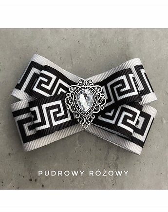 Brosza  Glamour z geometrycznym wzorem, Pudrowy Różowy