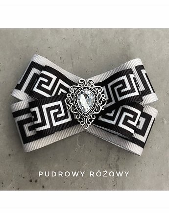 Brosza  Glamour z geometrycznym wzorem, Pudrowy Różowy