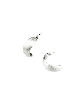 Pękate kolczyki sztyfty satynowane, Bijoux by Marzena Bylicka