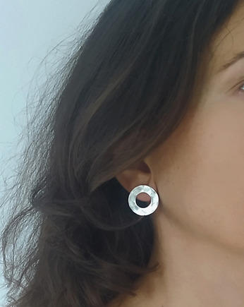 Kolczyki Plates - srebro 925, Friedman Jewelry