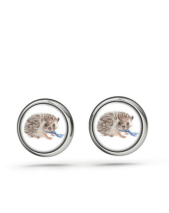 Kolczyki sztyfty - Jeżyk - mini, yenoo