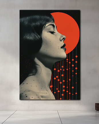 Pył księżycowy - Obraz na płótnie - Druk Blejtrama - Kolaż, Surrealizm #26, Black Sapphire Art
