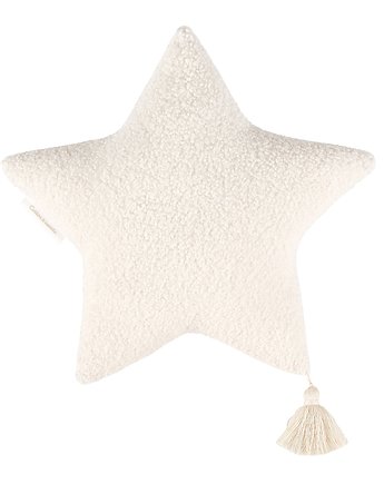 Futrzana poduszka Boho gwiazdka Wanilia, Cotton & Sweets