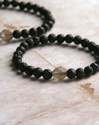 KOMPLET dla PARY : kwarc dymny, lawa., kaktusia