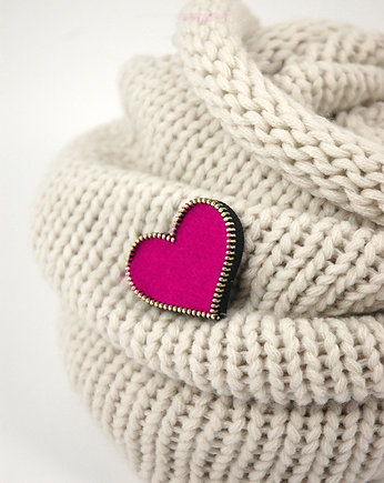 I love U/ pink-  brocha w kształcie serca, Coquet