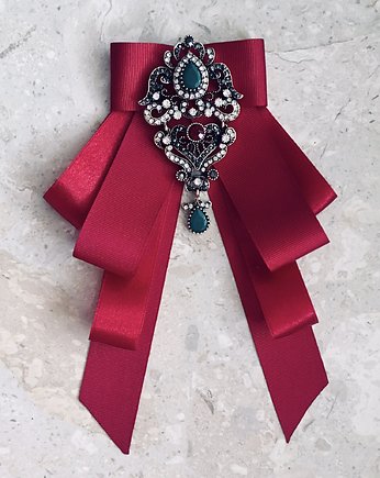 Brosza/ Krawat  Red Collection, Pudrowy Różowy
