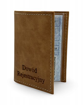Etui na Dowód Rejestracyjny na Dokumenty Pokrowiec Beżowy Parker Quality, Parker Quality