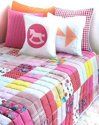 Narzuta patchworkowa dwustronna SATA, patchwork house