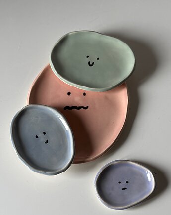Zestaw krzywych talerzyków, ewi_pottery