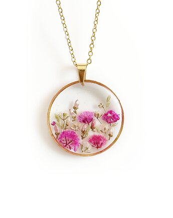 Naszyjnik z kwiatami, prezent na święta, Colie