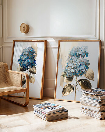 Zestaw plakatów - Hortensje   (set237), raspberryEM