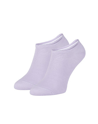Liliowe skarpetki stopki, gładkie skarpetki BASIC - FRENCH LAVENDER, ZOOKSY