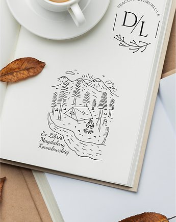 Stempel Ex Libris Exlibris personalizowany Góry 10, DrukLove