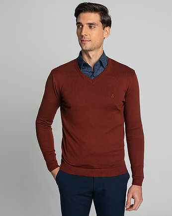 Sweter tirivoli w serek ceglasty, BORGIO