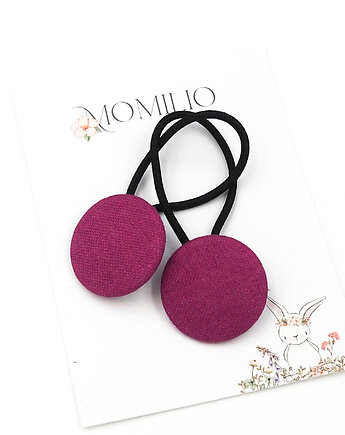Gumki do włosów Linen amarant, Momilio