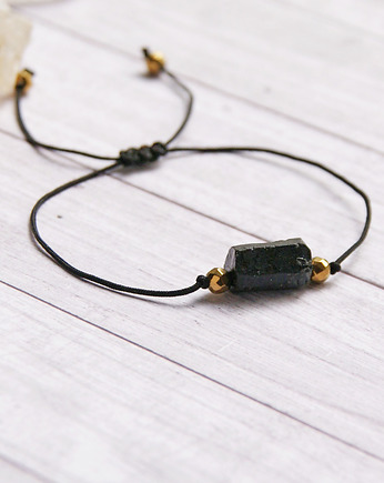 Ochronna bransoletka - czarny turmalin, kaktusia