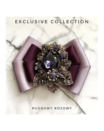 Brosza  /naszyjnik z Kryształem  Exclusive  Collection  1 szt NEW, Pudrowy Różowy