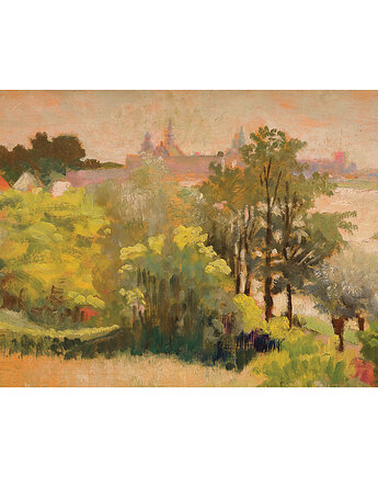 Kartka Premium - Jacek Malczewski "Widok na Kraków ze Zwierzyńca", Galeria LueLue