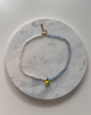 Cytryna z akwamarynem i jadeitem, Juicy Beads