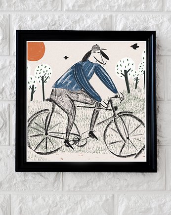 Ilustracja Rowerzysta, MUKI design