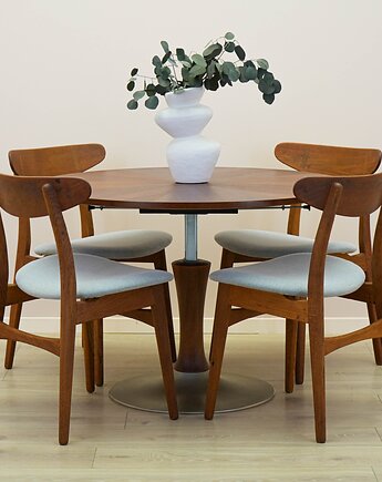 Stolik tekowy, duński design, lata 70, produkcja: Dania, Przetwory design