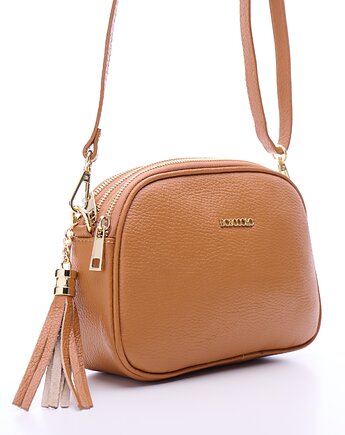 Torebka skórzana na ramię - ruda  (6571), BOSCCOLO