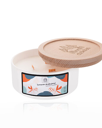 Komarom dziękujemy!- kominkowa świeca rzepakowa, Dzikilas