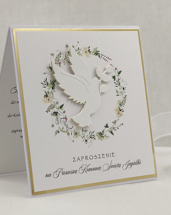 Zaproszenia na Komunię, wzór 18C, Anna Art and Crafts