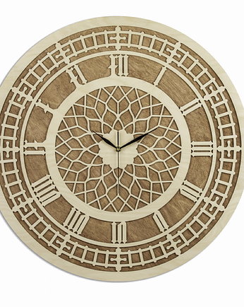 DEKORACYJNY ZEGAR WIKTORIAŃSKI, BIG BEN, VINTAGE, RETRO,BEJCA M ( 50 x 50 cm ), ORNAMENTI