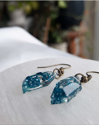 Kolczyki wiszące z mchem, Figa handmade accessories