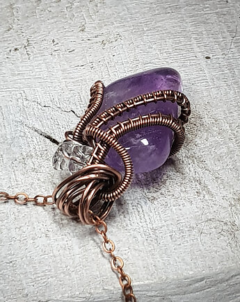 Ametyst z kryształem m295, JanArt