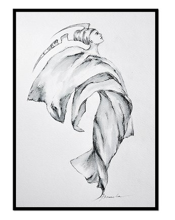 Silky mind /1/ akwarela, grafika, obraz ręcznie malowany, Galeriai