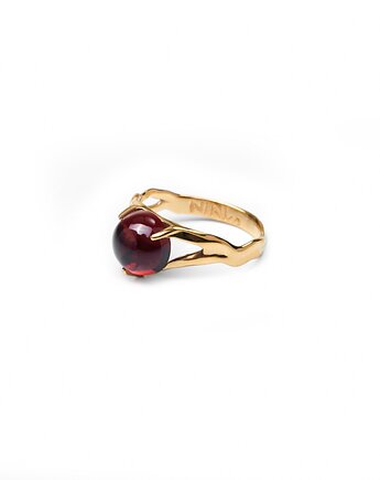 Pierścionek AMARA - granat, NINIcoJewelry