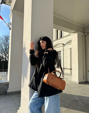 Torebka Avila premium karmelowa skóra naturalna, paulinaschaedel