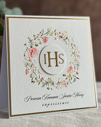 Zaproszenia na komunię, wzór 48, Anna Art and Crafts