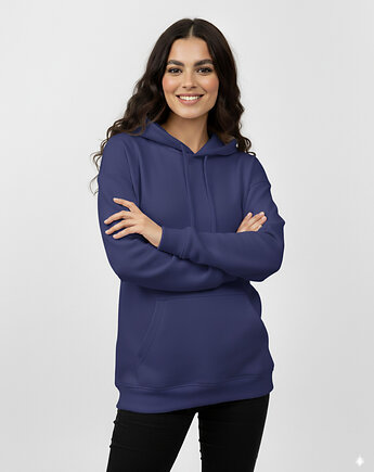 Bluza oversize fioletowa bawełna organiczna, tree rebel