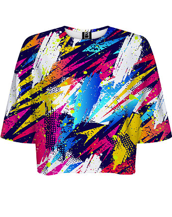 DR.CROW T-shirt Krótki CROP Abstract Background, DrCrow