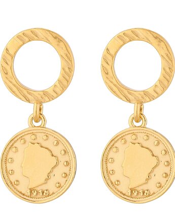 Złote kolczyki z monetami, SOTHO