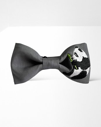Mucha męska haftowana panda, Zdunetti