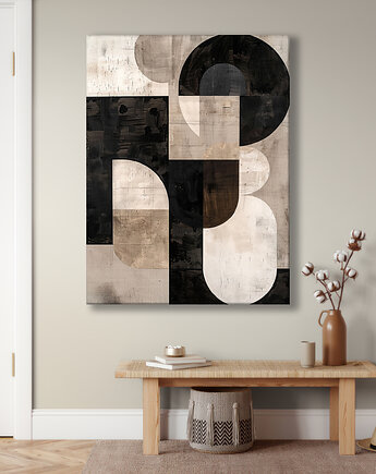 Geometria natury - Obraz na płótnie - Druk Blejtrama, Minimalizm, Loft #43, Black Sapphire Art